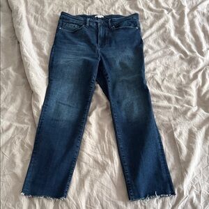 Good American Always Fits Good Classic Deep Indigo Straight Jeans